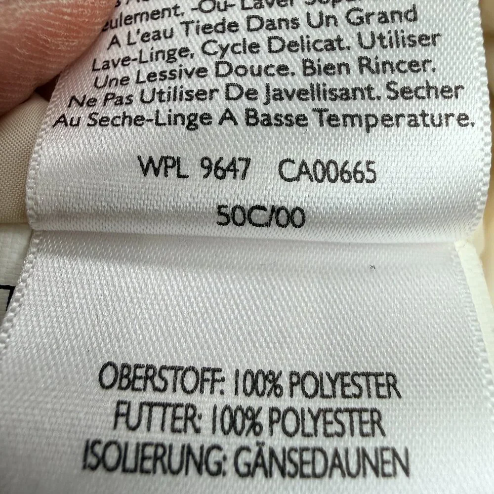 EDDIE BAUER Women's‎ Premium Quilted Goose Down Vest Cream | Size M - Picture 12 of 12